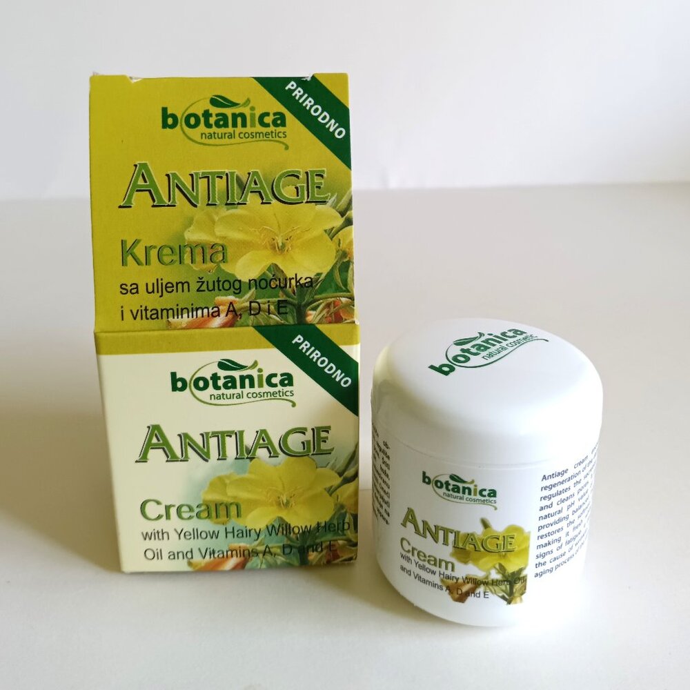 Botanica Natural Cosmetics. Anti-Age Cream w/Yellow Hairy Willow Oil - 50 ml